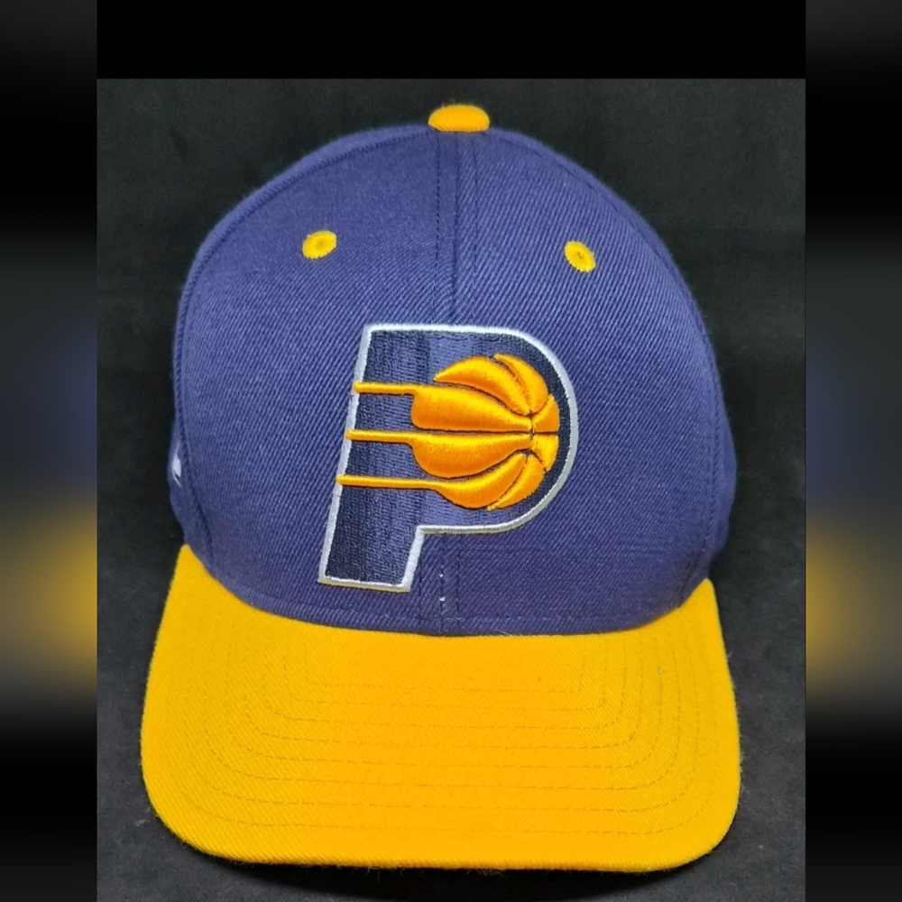 VINTAGE ADIDAS INDIANA PACERS SNAPBACK HAT NBA LICENSED ORIGINAL ON COURT CAP